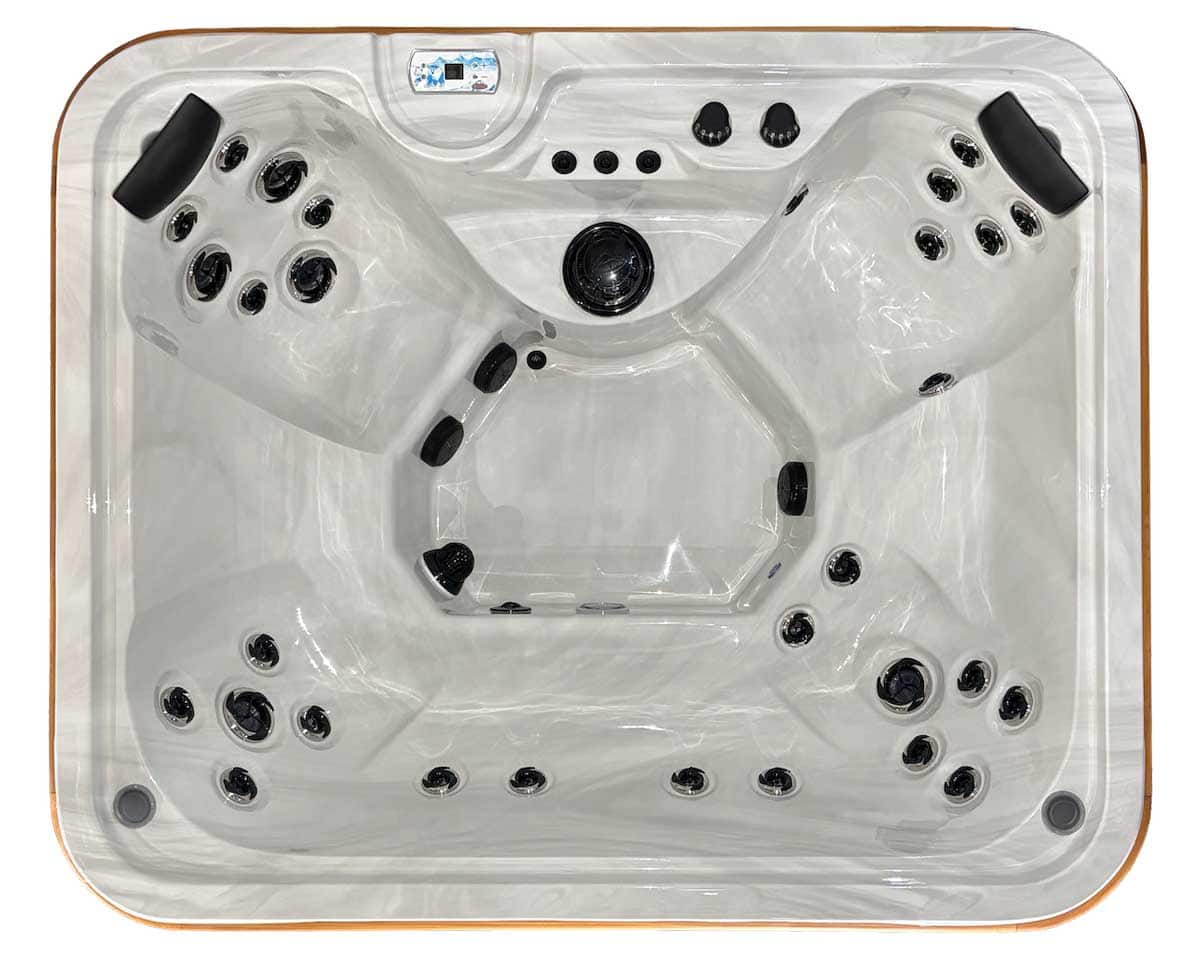 Top-down seating layout for the Whistler Arctic Spa